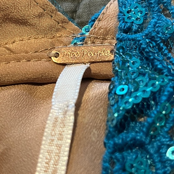 EUC Free People Sequined Slip Dress - Picture 9 of 11